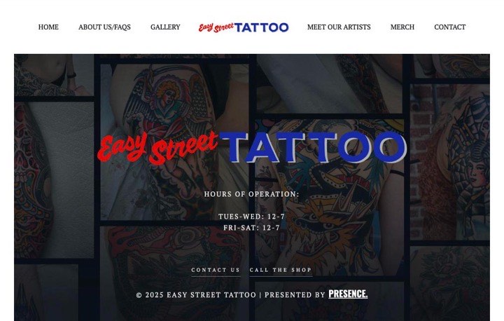 Easy Street Tattoo homepage