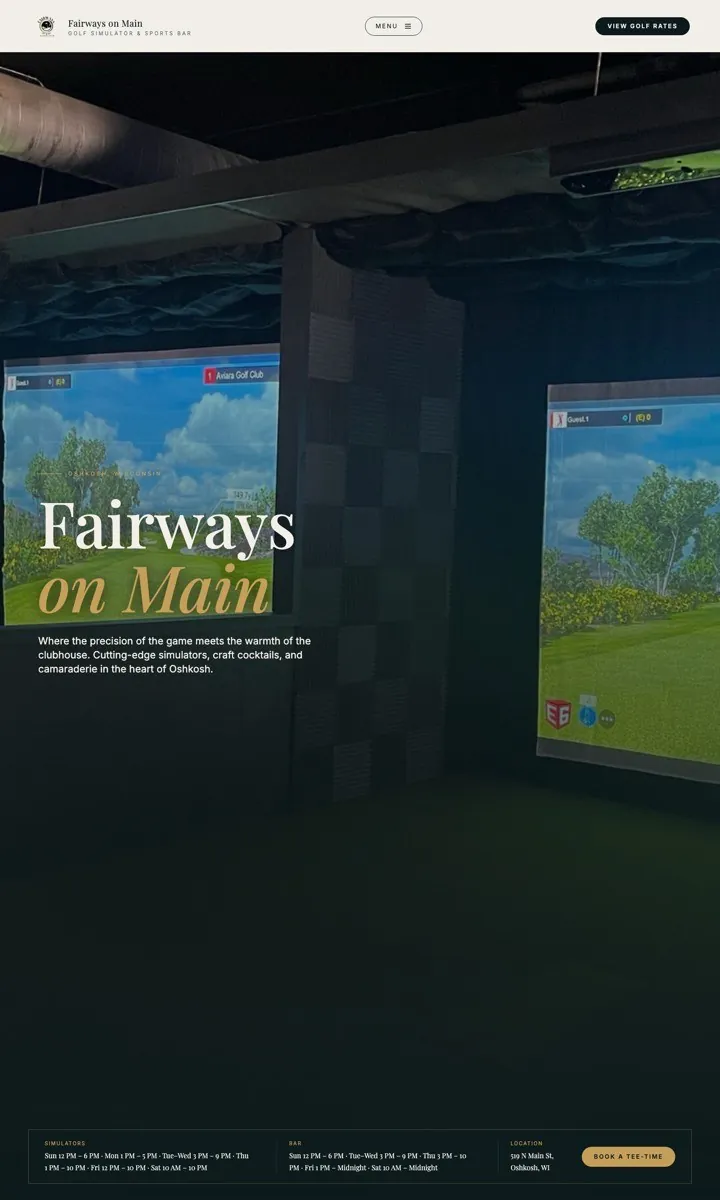 Fairways on Main homepage