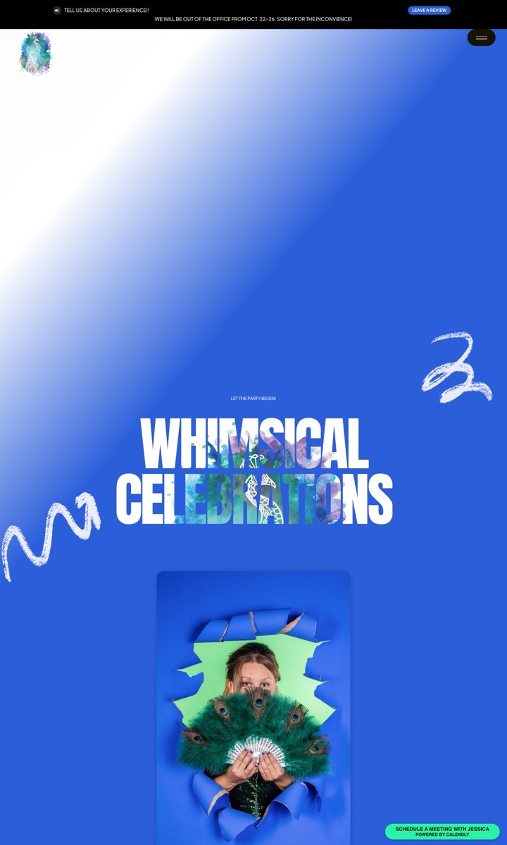 Whimsical Celebrations LLC homepage